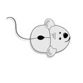 Computer mouse , illustration. Royalty Free Stock Photo