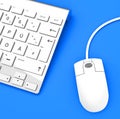 Computer mouse and keyboard Royalty Free Stock Photo