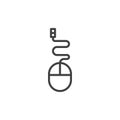 Computer mouse line icon Royalty Free Stock Photo