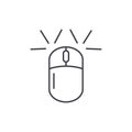 Computer mouse line icon concept. Computer mouse vector linear illustration, symbol, sign Royalty Free Stock Photo