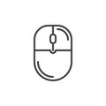 Computer mouse line icon Royalty Free Stock Photo