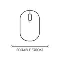 Computer mouse linear icon Royalty Free Stock Photo