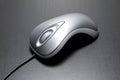 Computer mouse with long cord Royalty Free Stock Photo