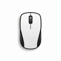Minimalist Wireless Mouse With Streamlined Design On White Background