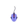 Computer mouse modern device flat cartoon vector illustration isolated.