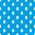 Computer mouse pattern seamless blue Royalty Free Stock Photo