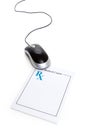 Computer Mouse and Prescription Royalty Free Stock Photo