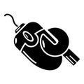 Computer mouse repair icon, simple style. Royalty Free Stock Photo
