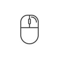 Computer mouse right click line icon Royalty Free Stock Photo