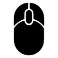 Computer mouse vector icon. Simple isolated vector symbol. Computer mouse icon Royalty Free Stock Photo