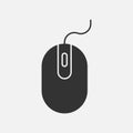 Computer mouse vector icon on white background