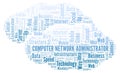 Computer Network Administrator word cloud.