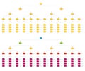 Computer Network File Folder Vertical Numeric Organization Structure Flowchart Vector Graphic