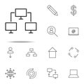 computer network icon. business icons universal set for web and mobile Royalty Free Stock Photo