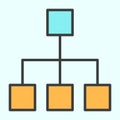 Computer Network Line Icon. Vector Simple Minimal 96x96 Pictogram Royalty Free Stock Photo