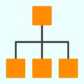 Computer Network Line Icon. Vector Simple Minimal 96x96 Pictogram Royalty Free Stock Photo