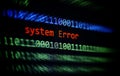 Computer network problem error software concept