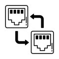 Computer network Vector Icon which can easily modify or edit Royalty Free Stock Photo