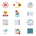 Computer Networking Icons Royalty Free Stock Photo