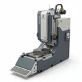 Computer numerical control (CNC) milling machine with a robust, vertical design.
