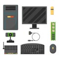 Computer parts network component accessories various electronics devices and desktop pc processor drive hardware memory