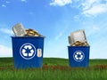 Computer parts trash Royalty Free Stock Photo