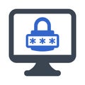 Computer password icon