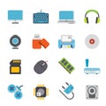 Computer peripherals and accessories icons