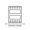 Computer port linear icon