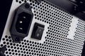 Computer Power Supply With Switch Royalty Free Stock Photo