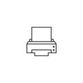 Computer printer device icon.