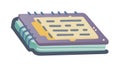 Computer Processor Chip Technology, vector design Generative AI Royalty Free Stock Photo
