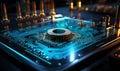 Computer Processor With CPU Chip Royalty Free Stock Photo
