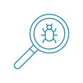 Computer program bug. Search, find and fix PC viruses. Royalty Free Stock Photo