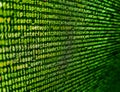 Computer program preview. Internet connection stream flow concept. Program code PHP HTML CSS of site. Real Html code developing Royalty Free Stock Photo