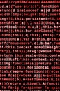 Computer program preview. Programming code typing. Information technology website coding standards for web design Royalty Free Stock Photo