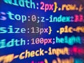 Computer program, software background. Green binary code technologies on a black background. All code and text written and created Royalty Free Stock Photo