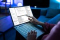 Computer Programmer Using Development Software Royalty Free Stock Photo