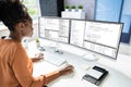 Computer Programmer Writing Program Code On Computer Royalty Free Stock Photo