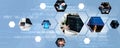 Computer programming, coding and AI artificial intelligence NLP data development Royalty Free Stock Photo