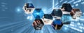 Computer programming, coding and AI artificial intelligence NLP data development Royalty Free Stock Photo