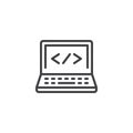 Computer Programming line icon
