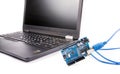 Computer programming microelectronics Royalty Free Stock Photo