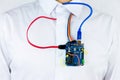 Computer programming microelectronics Royalty Free Stock Photo