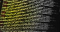 Computer programming source code.Abstract computer script source code background.Html code developing a screen.Web or application Royalty Free Stock Photo