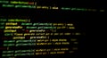 Computer programming source code.Abstract computer script source code background.Html code developing a screen.Web or application Royalty Free Stock Photo