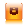 Computer protection icon web button