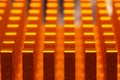 Computer radiator abstract macro background. processor cooling system