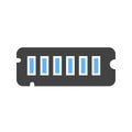 Computer RAM Icon Royalty Free Stock Photo