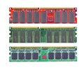 Computer ram memory high resolution scanned Royalty Free Stock Photo